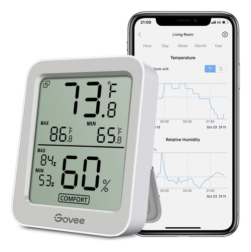 Termómetro Higrómetro Digital Bluetooth Para Interiores