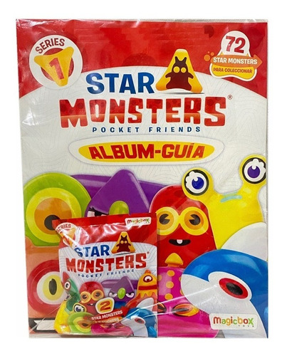 Star Monster Pocket Friends Album Guia + Sobre Magic Box