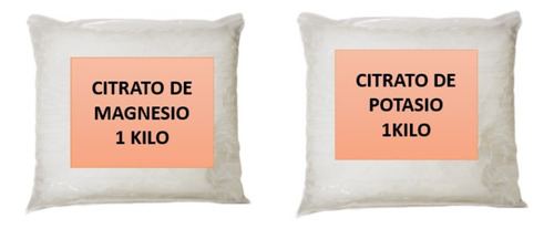 Kit De Citrato De Magnesio Kilo Y Potasio 1kilo