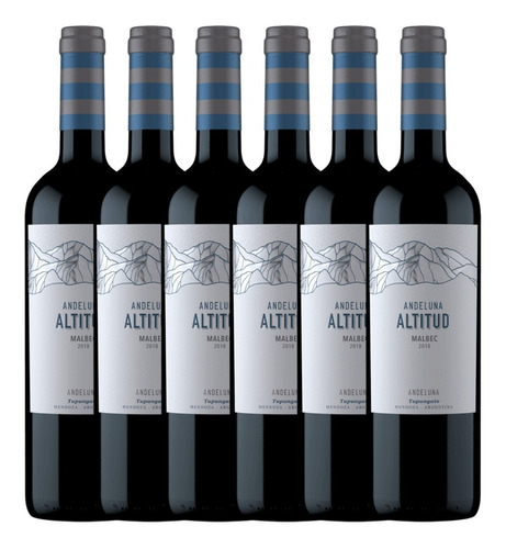 Vino Andeluna Altitud Malbec 750ml Caja X6 - Gobar®