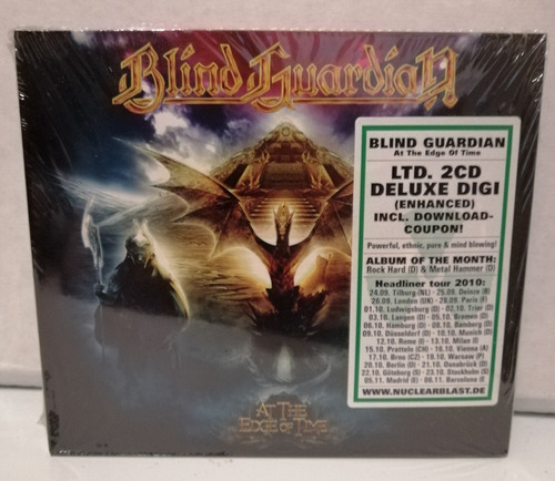 Blind Guardian At The Edge Of Time  Pop-up  2 Cd Digipack