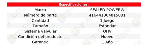 Set Bujes Árbol Levas Std Yukon 00 A 06 Sealed Power