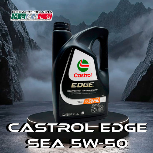 Aceite Castrol Edge Sintetico Sae 5w50 Garrafa 4.73lts