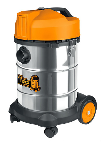 Aspiradora De tacho Ingco UVC14301 30L  plateada, naranja y negra 110V-120V 60Hz