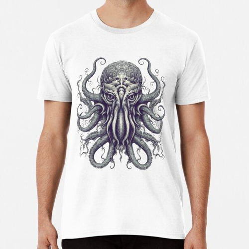 Remera Camiseta Lovecraftian Cthulhu Oscuro Algodon Premium