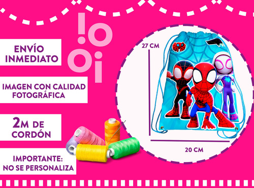 40 Dulceros Moralitos Spidey Amazing Friends Recuerdos