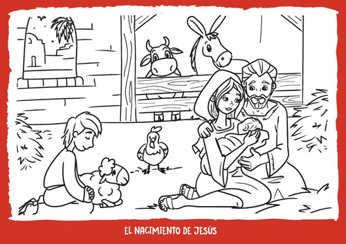 Imagen 1 de 3 de Cuadro Para Pintar: El Nacimiento De Jesús