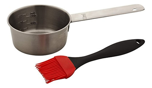 Charbroil Aspire Silicone Basting Brush Con Tazón Para Asar 