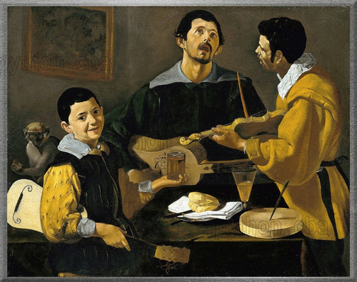 Cuadro Los Tres Músicos De Diego Velázquez - Aprox 1618