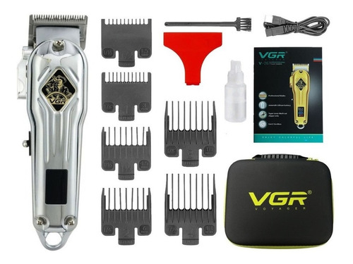 Maquina Corta Pelo Vgr V-267 Clipper Recargable Valija Usb