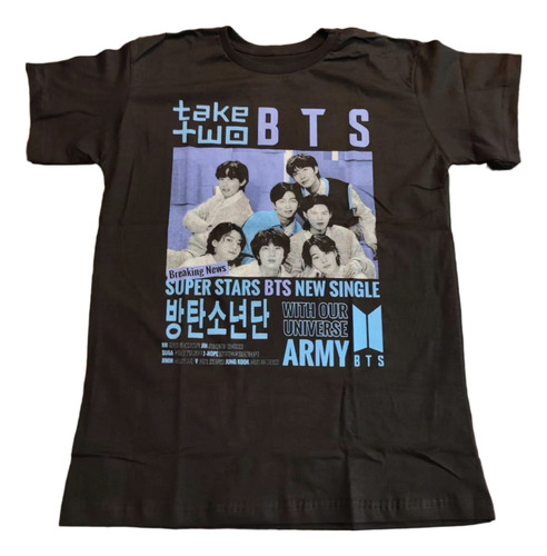 Remera De Bts Foto Color Todos Los Integrantes