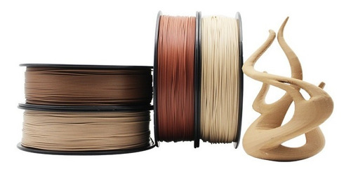 Imagen 6 de 10 de Filamento Pla+ - Makora3d - Madera 4 Tipos - Wood