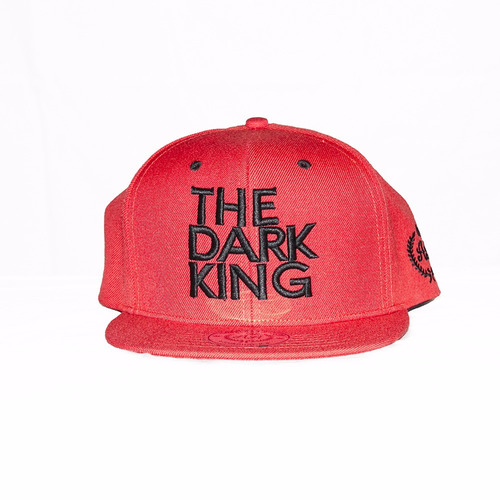Gorra Snapback Vicera Recta Hip Hop Rap The Dark King Roja