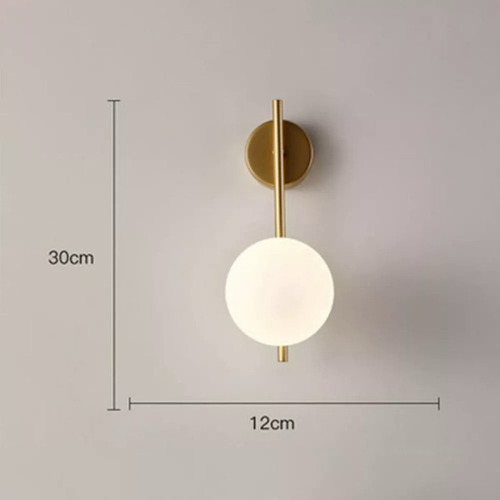 Lámpara De Pared Con Lámpara De Pared Con Cobre, 30 X 12 X 1