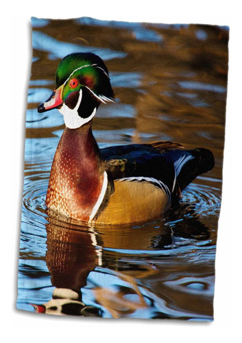 Toalla De 3d Rose The Wood Carolina Duck, 15  X 22 