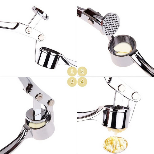 Espremedor De Alho De Cozinha Resistente Em Aço Inox Kehome