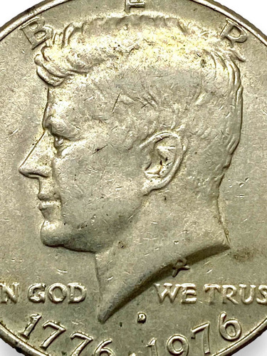 Moneda Medio Dólar 1976 Jhon F Kennedy U.s.a. Encapsulada (Usado)