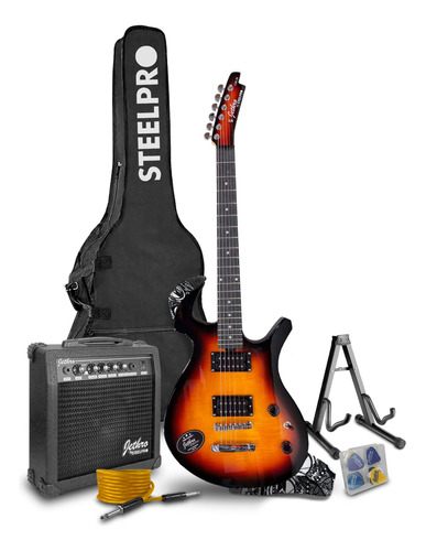 Paquete Guitarra Electrica Jethro Series By Steelpro 038-sk