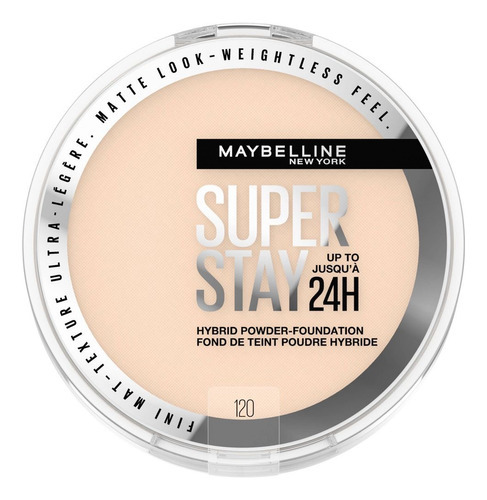 Base em pó Maybelline Superstay 24h de alta cobertura 6g Tone 120