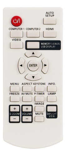 Traje Remoto Repuesto Para Proyector Lcd Panasonic Pt-lw330