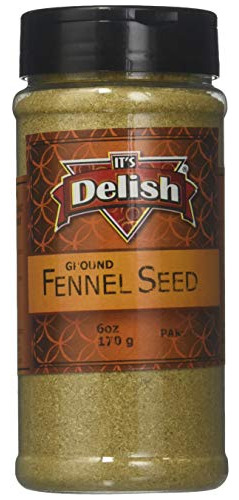 It's Delish Ground Fennel Seeds Natural, 6 Ounce