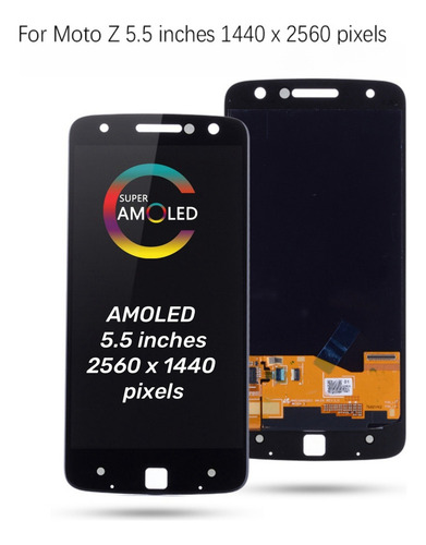 Tela De Toque Lcd Amoled Para Moto Z Droid Xlte Xt1650