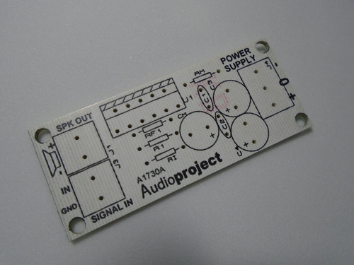 Imagen 1 de 4 de Circuito Impreso Amplificador 68 W C/ Lm3886 Audioproject
