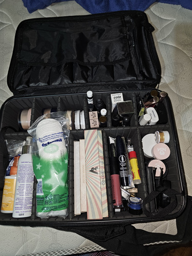 Kit de pedicura Caja organizadora de maquillaje, organizador de maquillaje  portátil, caja de herramientas de viaje, caja de cosméticos portátil, bolsa