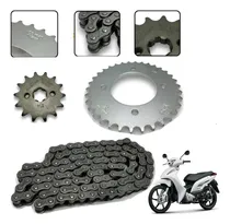 Comprar Kit Relação Transmissão Biz 125 2005u002F2016 Aço 1045 E Pop100