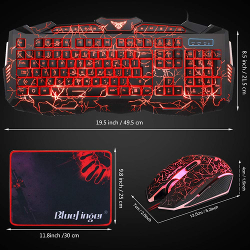 Combo De Teclado Y Mouse Para Juegos Con Retroiluminación