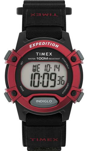Reloj Hombre | Timex | Tw 4b29000 9j | Negro/rojo | 33mm