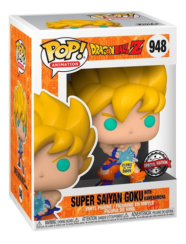 Funko Pop Dragon Ball Z - Ssj Goku With Kamehameha Glow #948