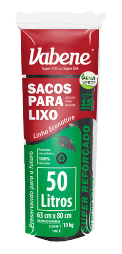 Saco Para Lixo Preto Super Resistente Reforçado Vabene