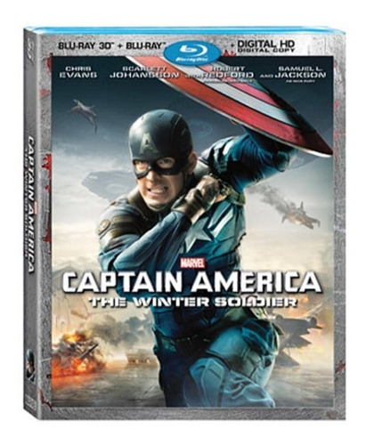 Capitan America The Winter Soldier 3d Bluray Combo Original