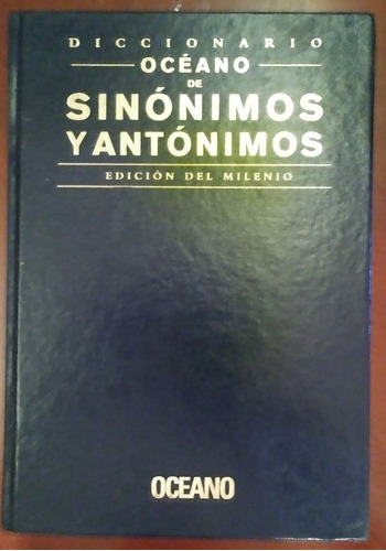 Diccionario De Sinónimos Y Antónimos. Editorial Oceano