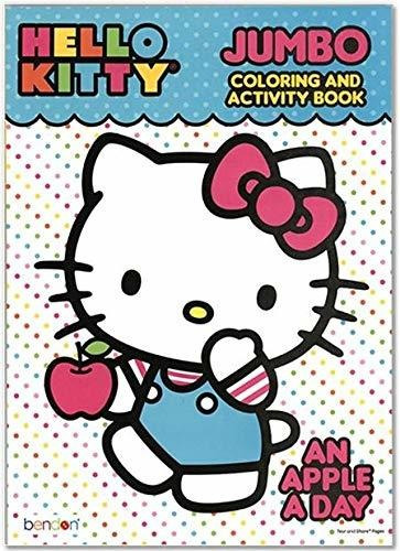 Hello Kitty A A Day Jumbo Libro De Actividades Y Colorear Pa
