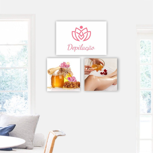 Placa Quadro Decoração Mdf Depilação Cera Salão Estética 2