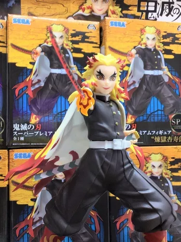 Action Figure Kimetsu No Yaiba Rengoku Hashira do Fogo + Mangá