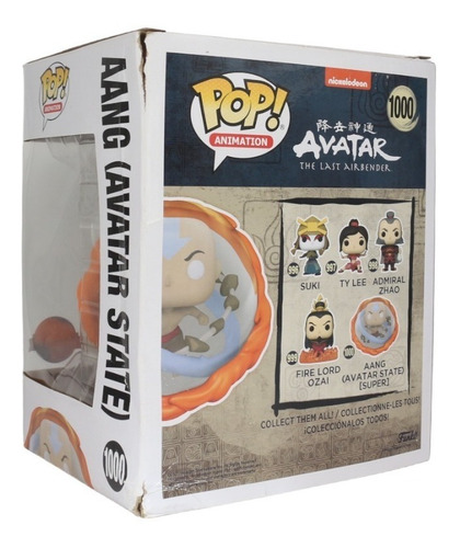 Funko Pop Aang 1000 Avatar Glow Especial Caja Lastimada