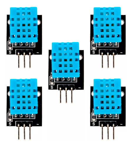 5 Piezas Sensor De Temperatura Y Humedad Dht11 Para Arduino