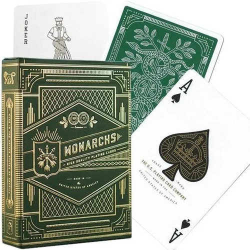 Theory 11 Juego De Cartas Monarchs Green Poker Naipe 