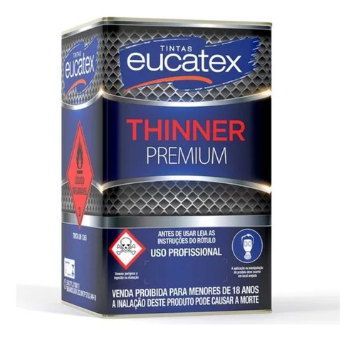 Thinner 9116 Eucatex 18l - Limpeza E Diluição Sintético