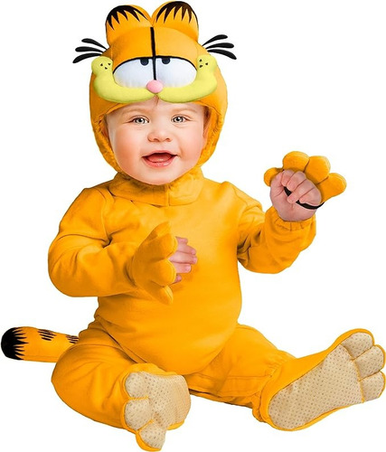 Disfraz De Bebé Garfield Rubies Poliéster
