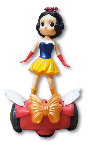 Boneca Branca De Neve Scooter Com Música E Led