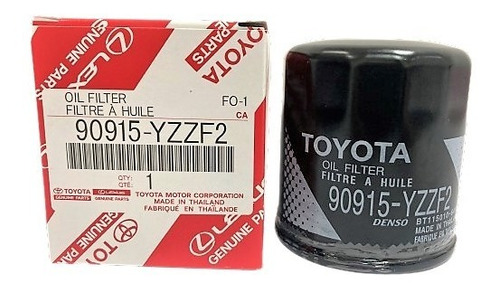 Filtro De Aceite Toyota Corolla, Yaris 2005-2014 90915-yzzf2