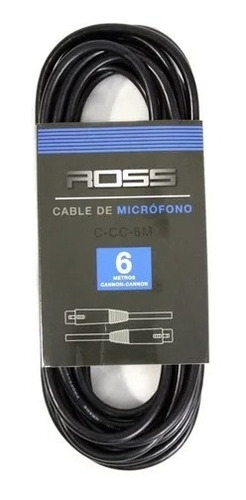 Cable Xlr - Xlr De 6 Mts Ross Ccc6m