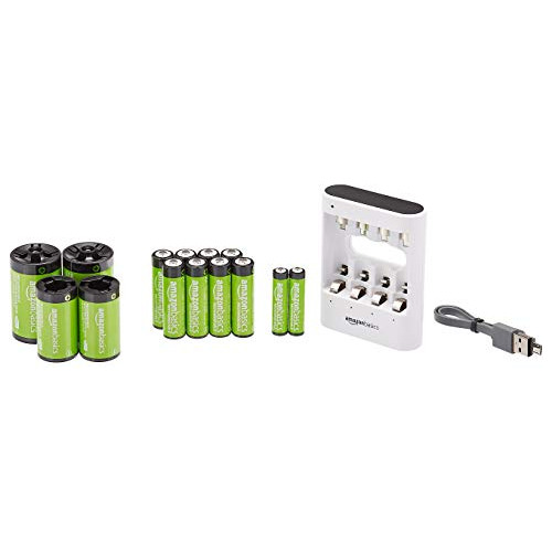 Usb Battery Charger Pack With Aa (8pack), Aaa (2pack) R...