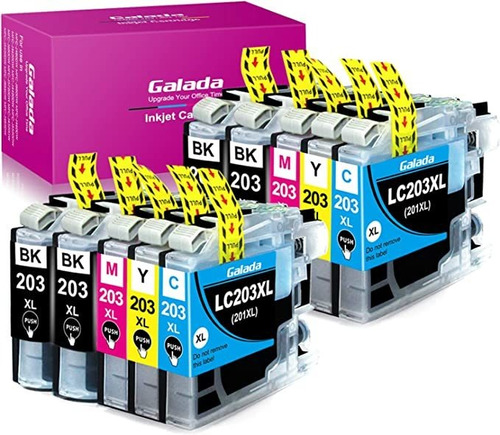 Galada Cartucho De Tinta Compatible Para Brother Lc201 Lc20.