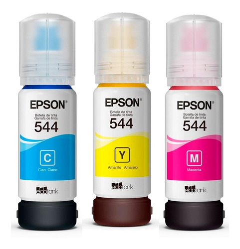 Combo Tinta Epson T544 L3110 L3150 Original Colores