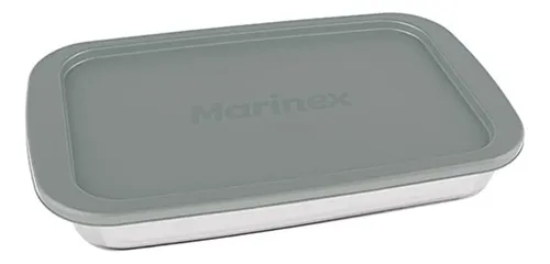 Conjunto Assadeira Marinex 1576 Com Tampa Cinza 6 Peças